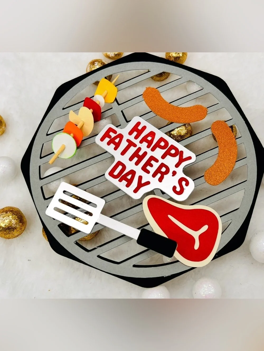 Father’s Day Grill Party Favor Box - black